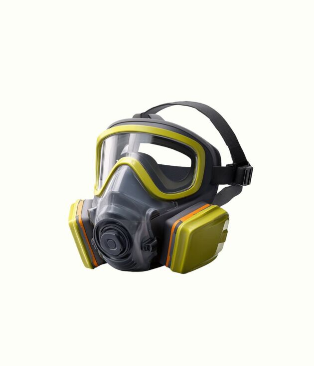 Dual-filter safety respirator mask